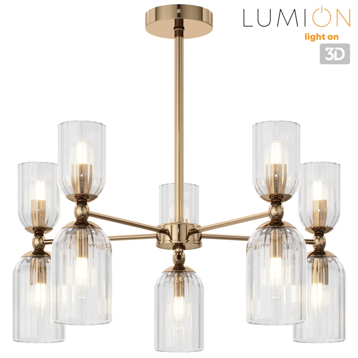 Люстра подвесная LUMION 6586/10 фото