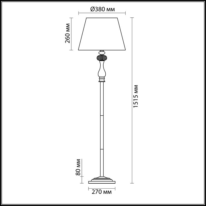Торшер Odeon Light Classic Aurelia 3390/1F фото
