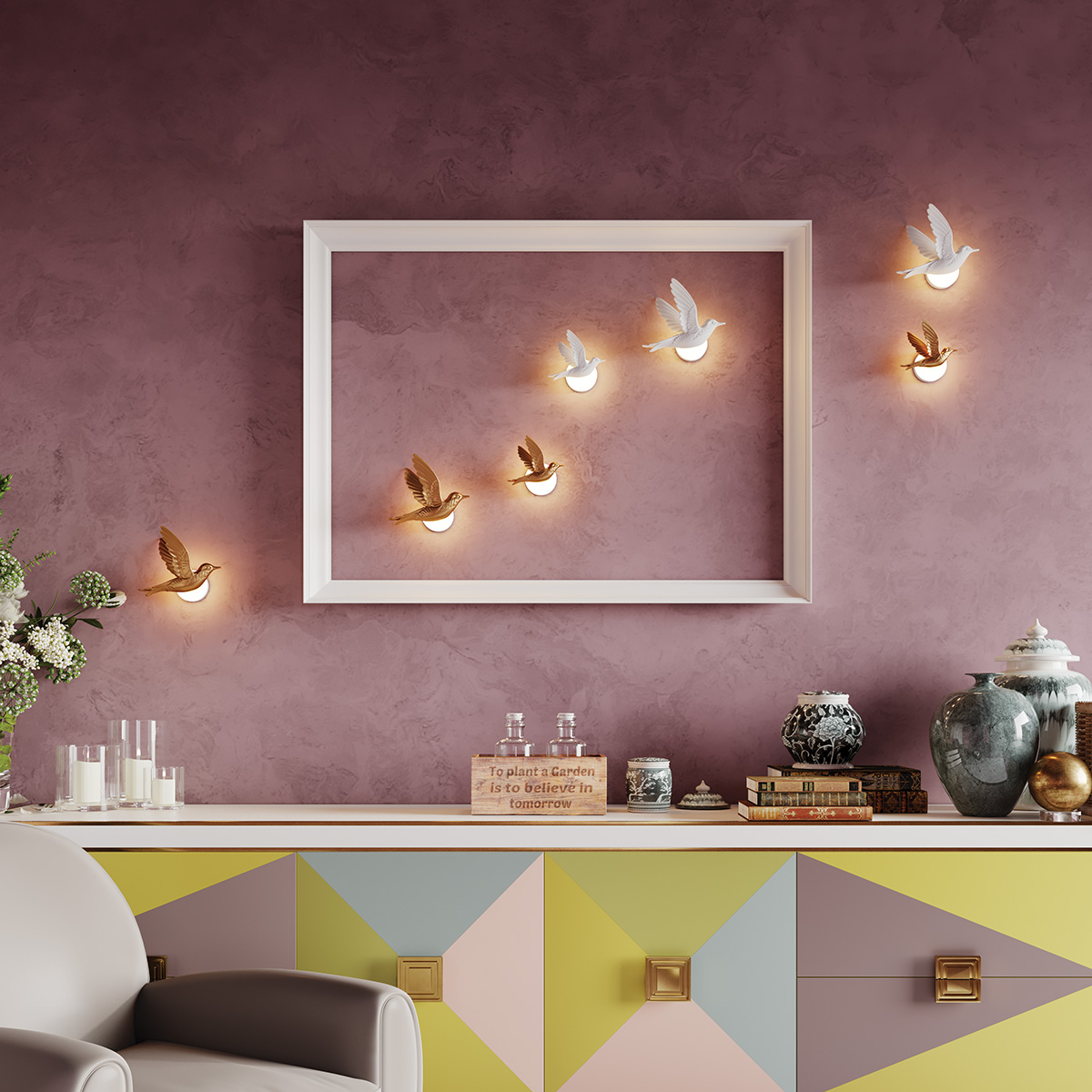 Настенный светильник Odeon Light Hightech Colombella 4310/3WL фото