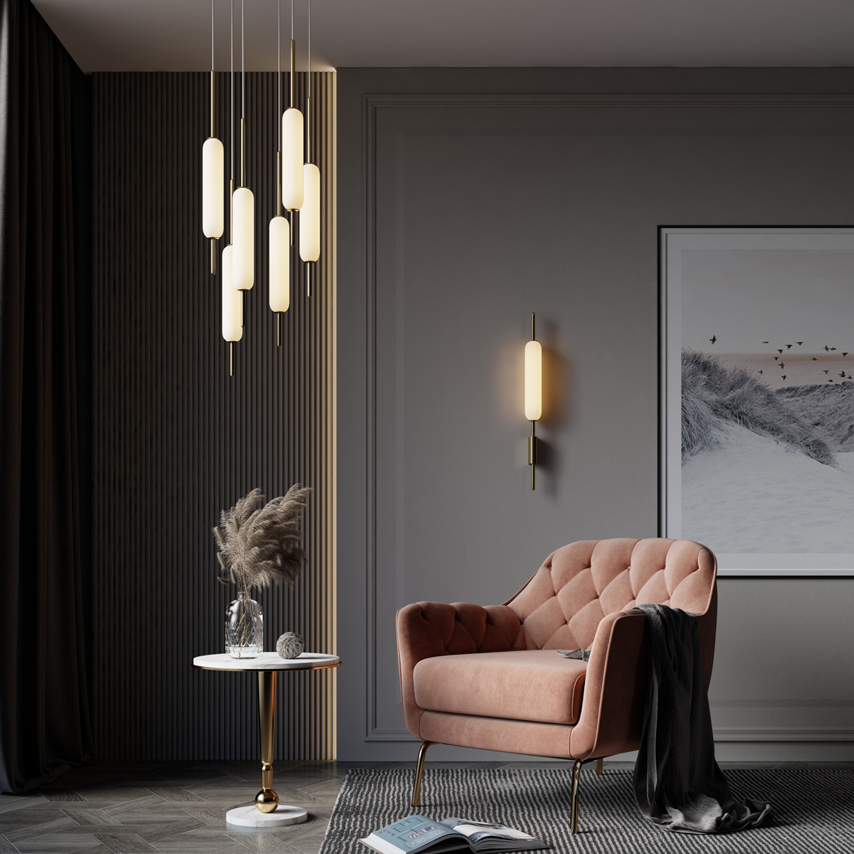 Настенный светильник Odeon Light Pendant Reeds 4794/12WL фото