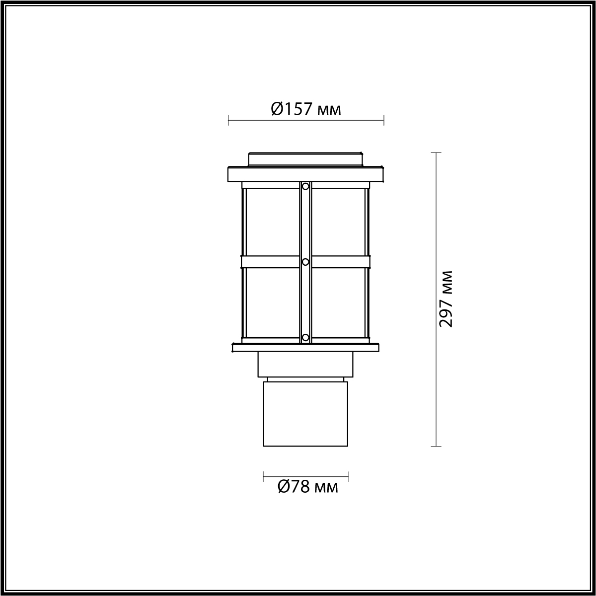 Уличный светильник Odeon Light Nature Magus 4964/1A фото