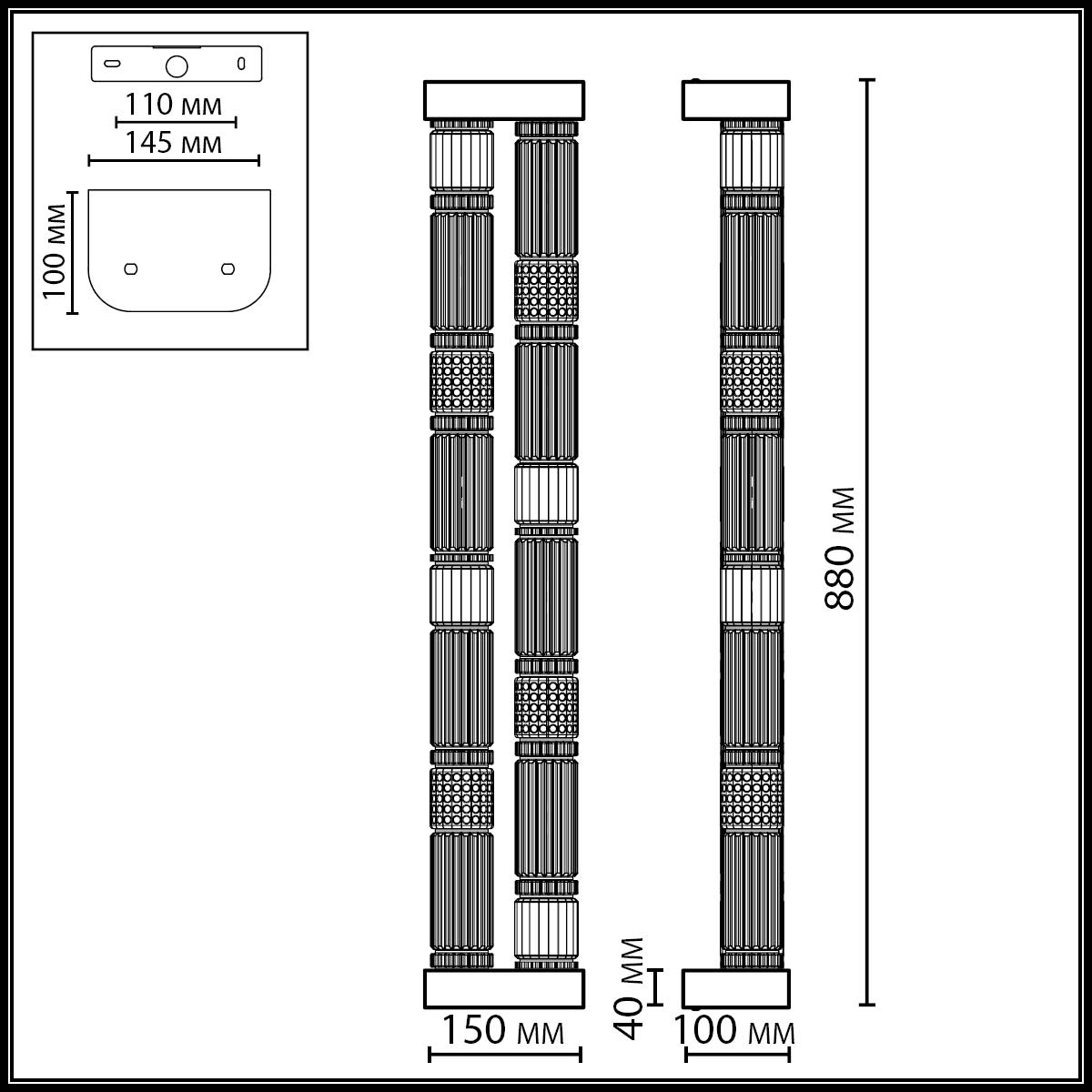 Настенный светильник ODEON LIGHT EXCLUSIVE 5456/60WL фото