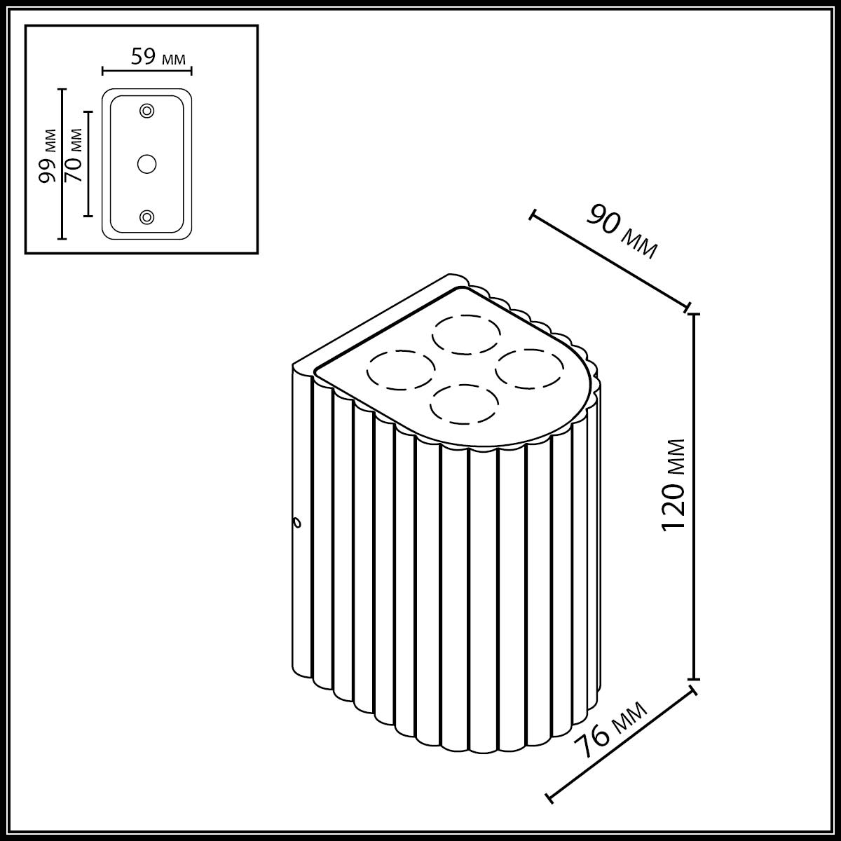 Настенный светильник ODEON LIGHT 7127/8WL фото