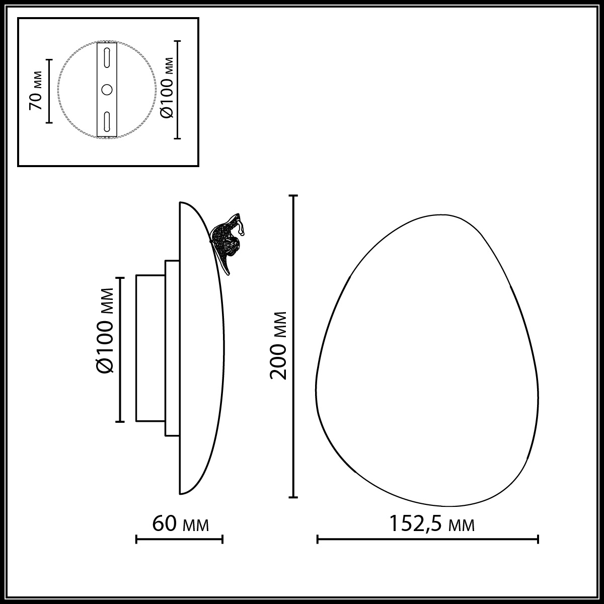 Настенный светильник ODEON LIGHT 7068/5WL фото