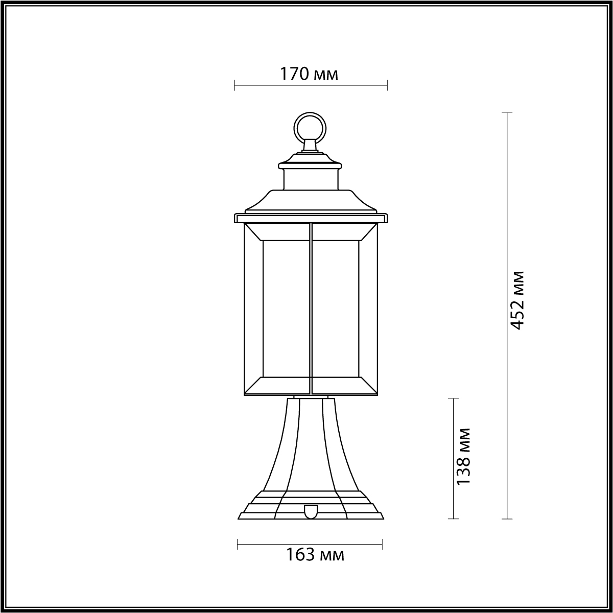 Уличный светильник Odeon Light Nature Mavret 4961/1A фото