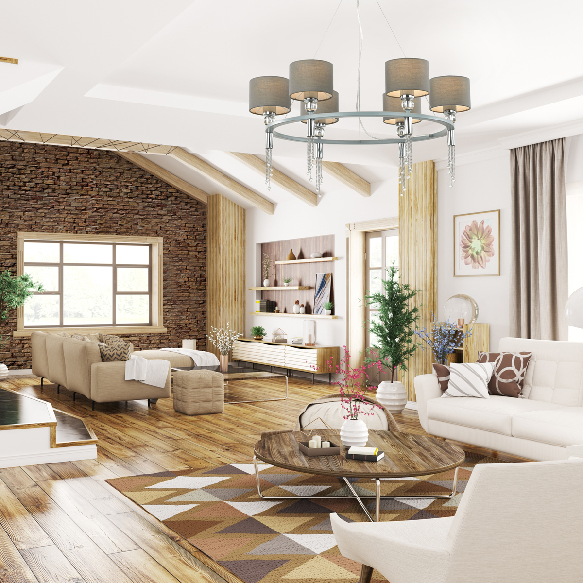 Подвесная люстра Lumion Neoclassi Santiago 4515/6 фото