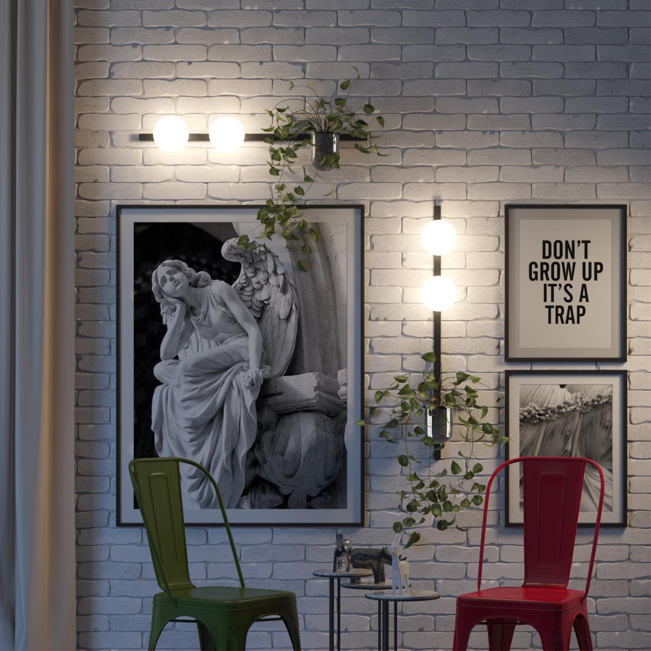Настенный светильник Odeon Light Walli Flower 4681/2WA фото