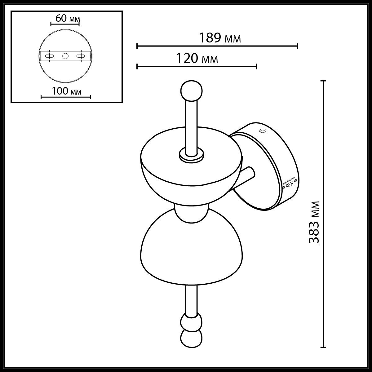 Настенный светильник ODEON LIGHT 6685/7WL фото
