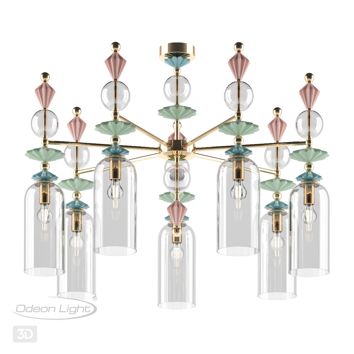 Каскадная люстра Odeon Light 4855/7C фото