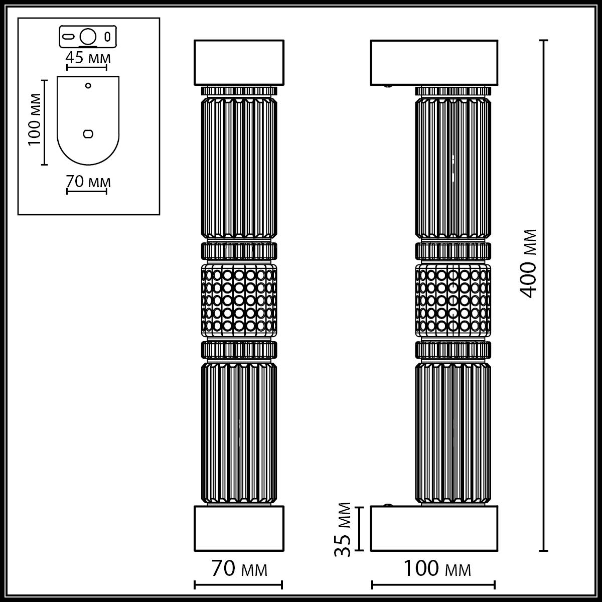 Настенный светильник ODEON LIGHT EXCLUSIVE 5456/12WL фото