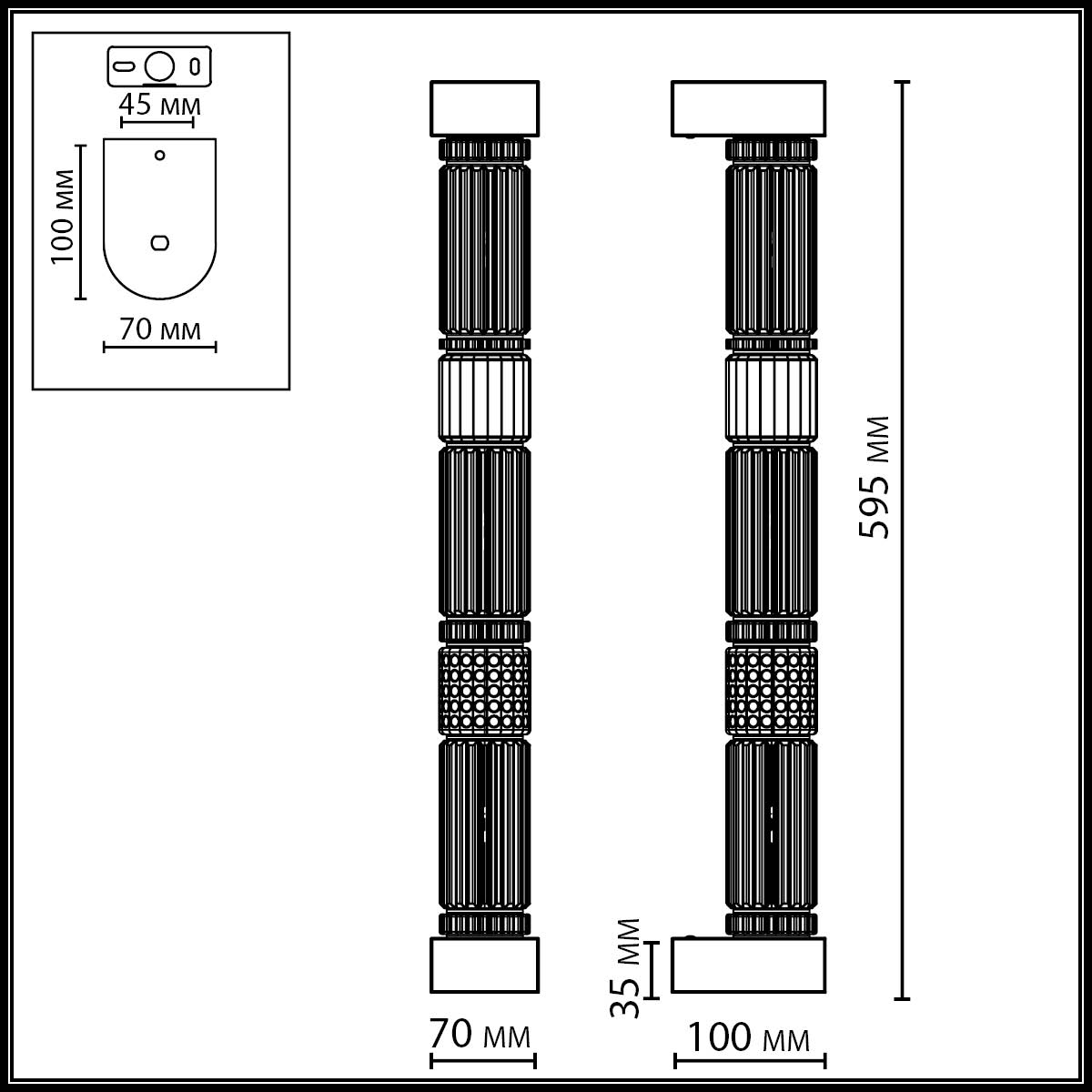 Настенный светильник ODEON LIGHT EXCLUSIVE 5456/18WL фото