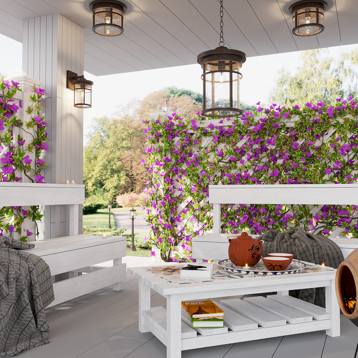 Уличный светильник Odeon Light Nature Virta 4044/1C фото