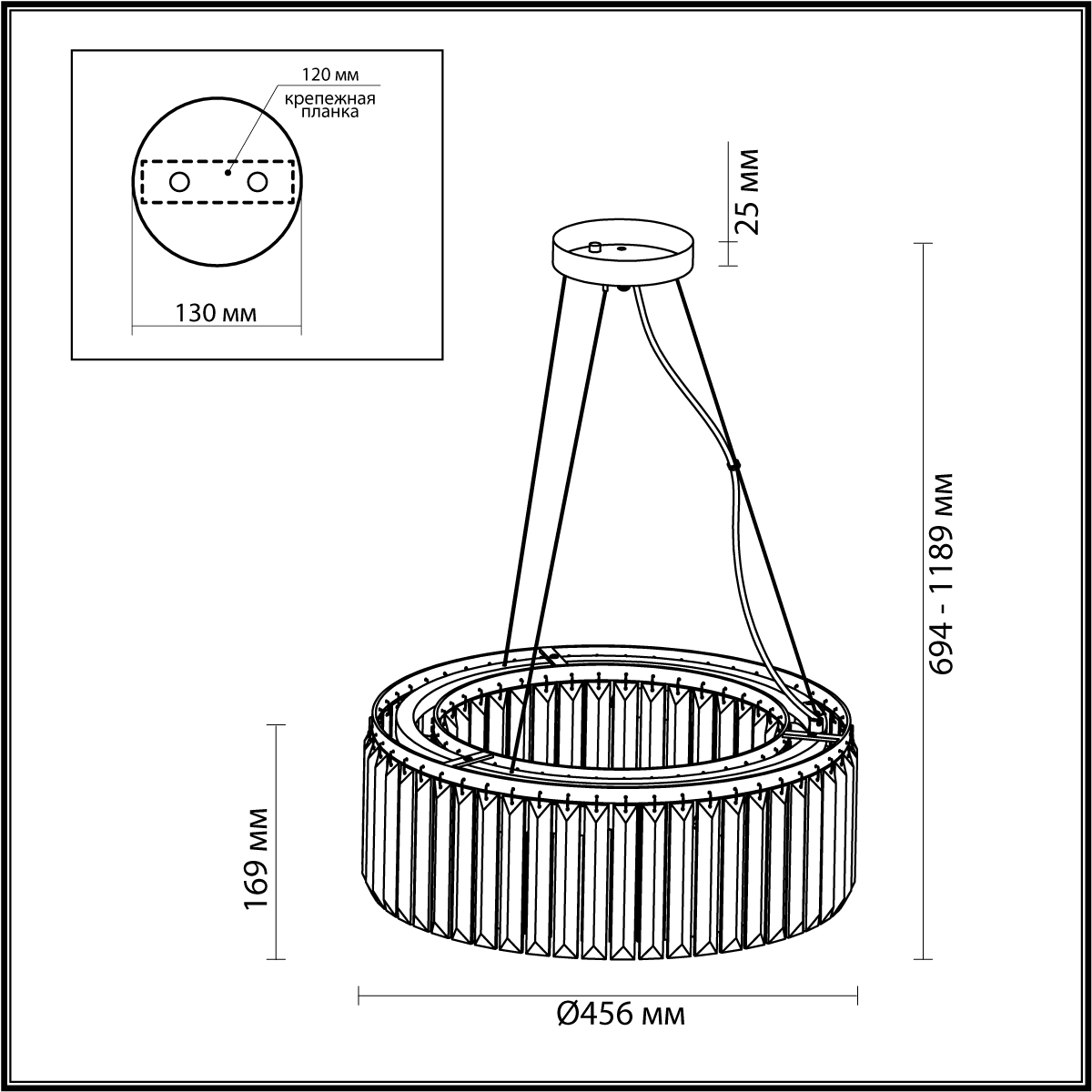 Подвесная люстра Odeon Light Classic Vassa 4987/6 фото
