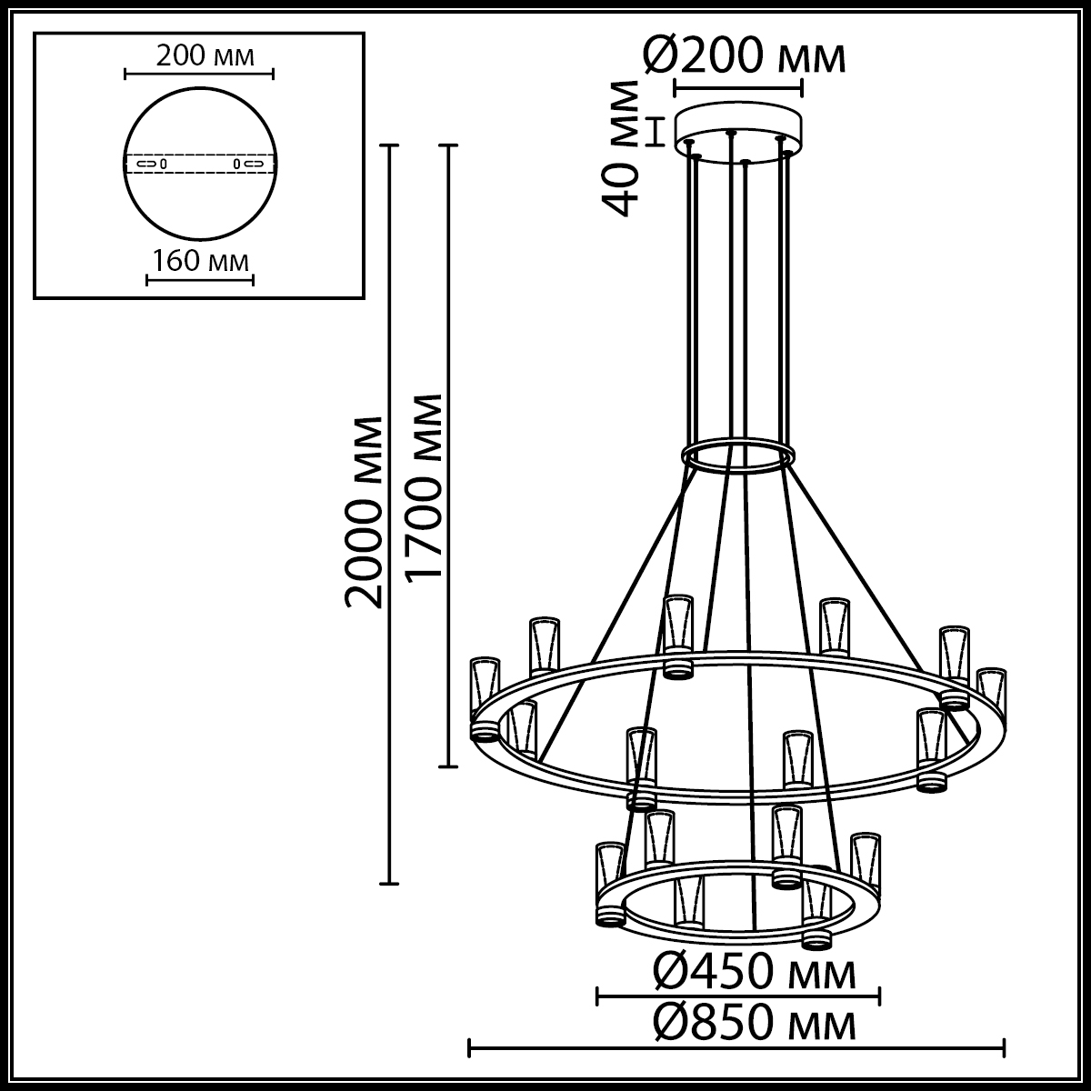 Подвесной светильник ODEON LIGHT 7144/110L фото