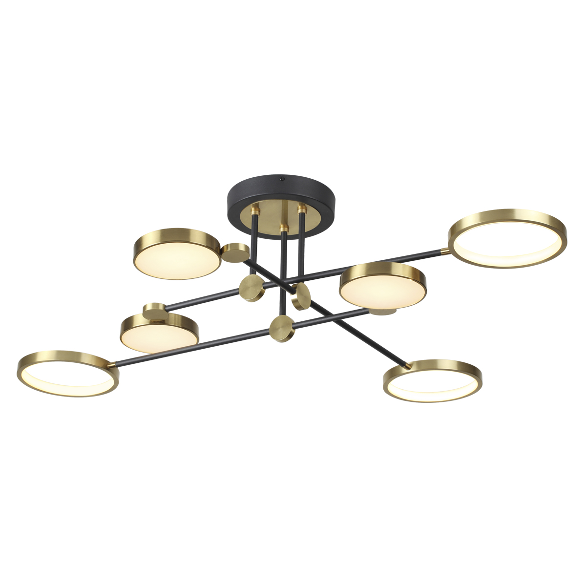 Потолочная светодиодная люстра Odeon Light Midcent Denzel 4320/60CL фото