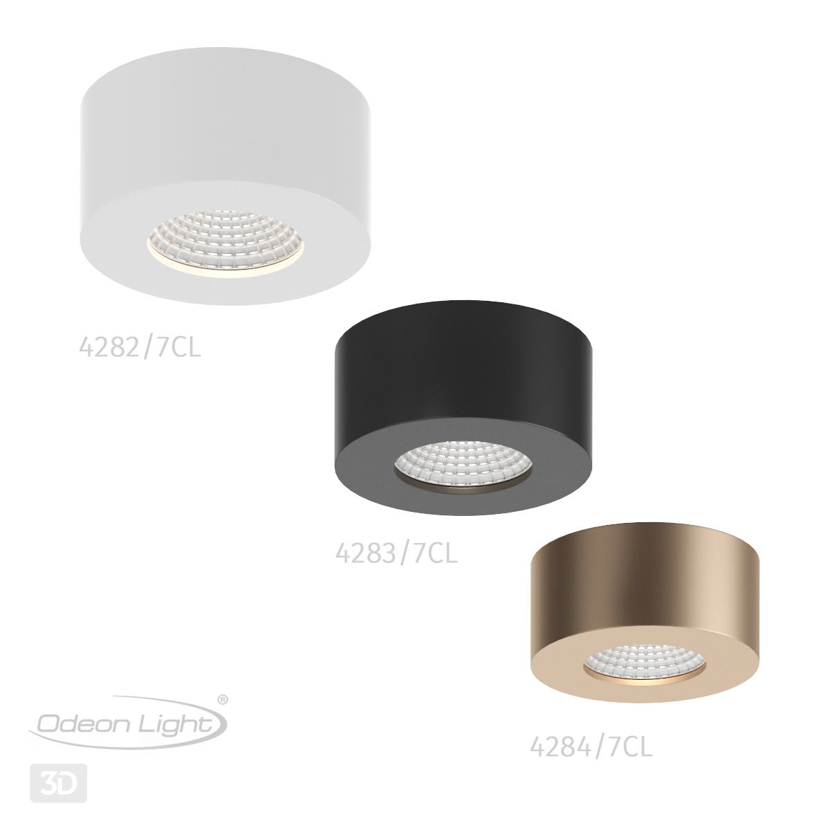 Потолочный светодиодный светильник Odeon Light Hightech Bene 4283/7CL фото