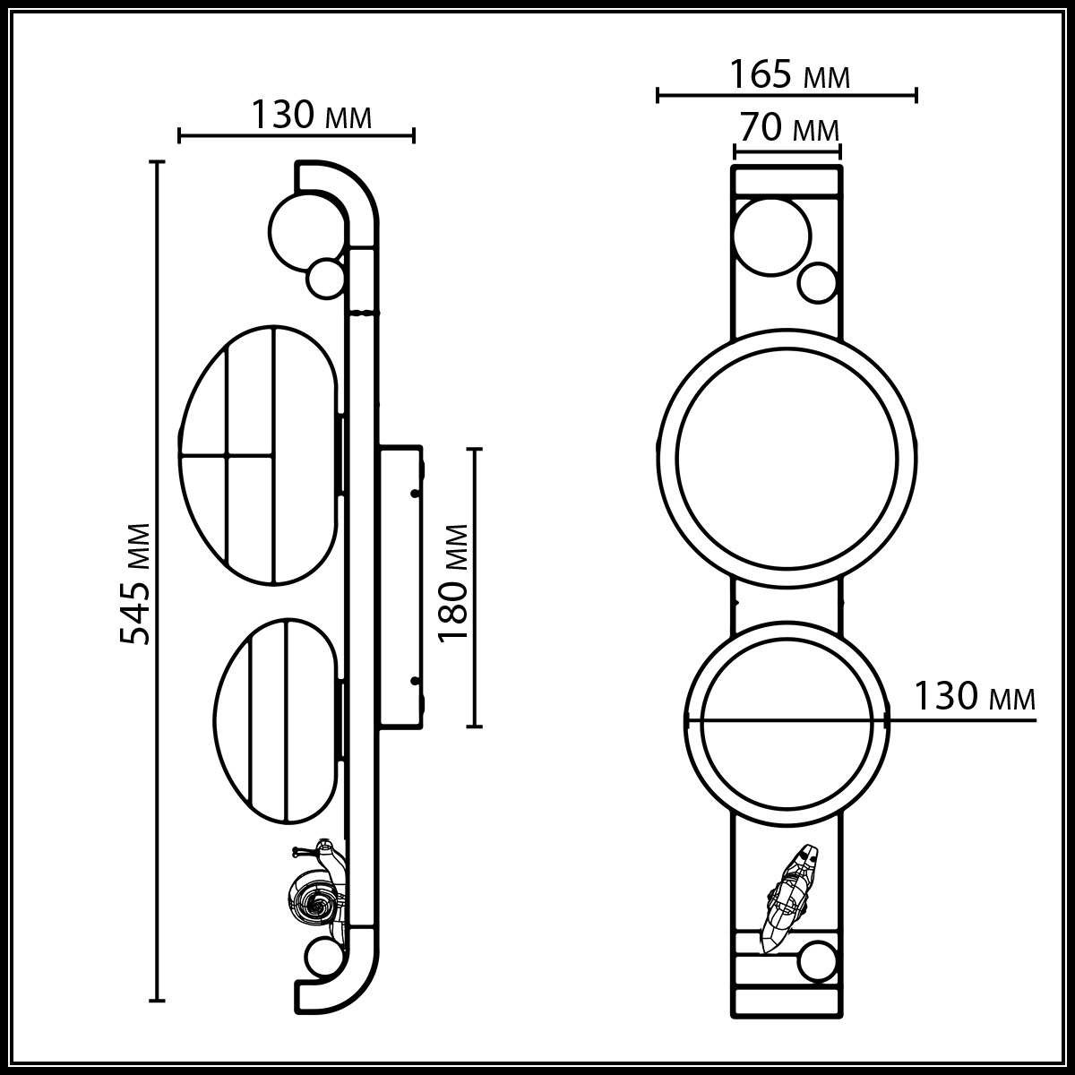 Уличный  настенный светильник IP54 ODEON LIGHT 5434/2W фото