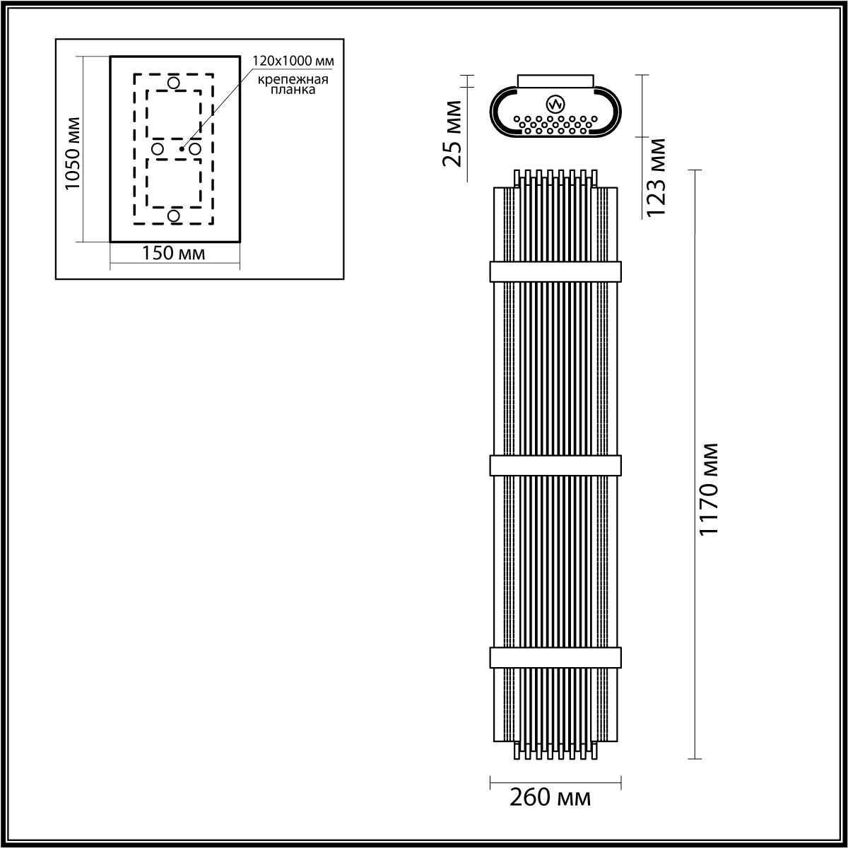 Настенный светильник Odeon Light Hall Empire 4853/6W фото
