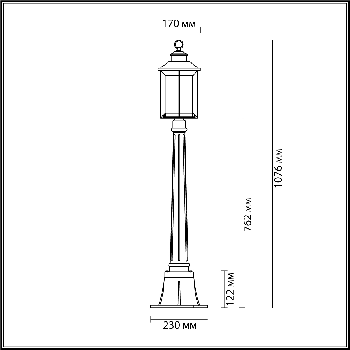 Уличный светильник Odeon Light Nature Mavret 4961/1F фото