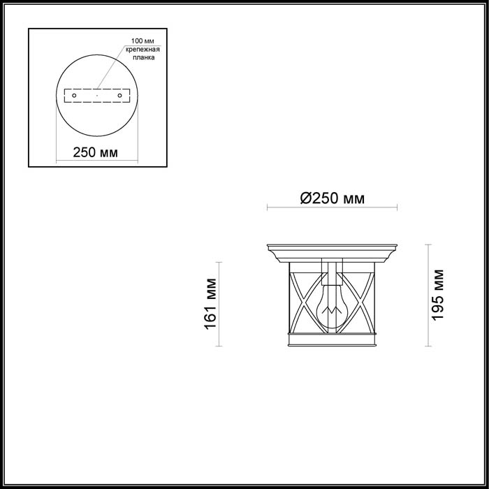Уличный светильник Odeon Light Nature Sation 4045/1C фото