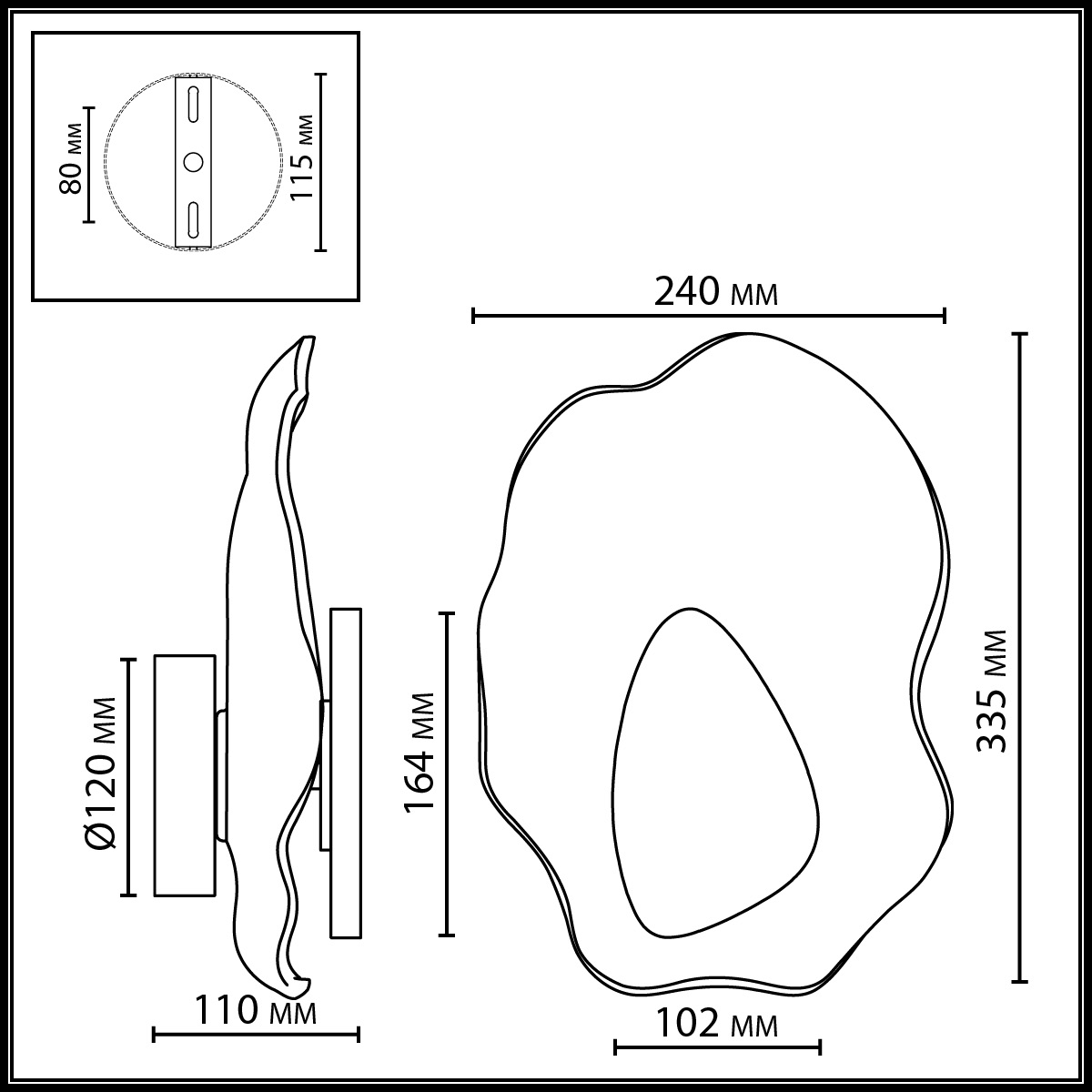 Настенный светильник ODEON LIGHT 5461/12WLB фото