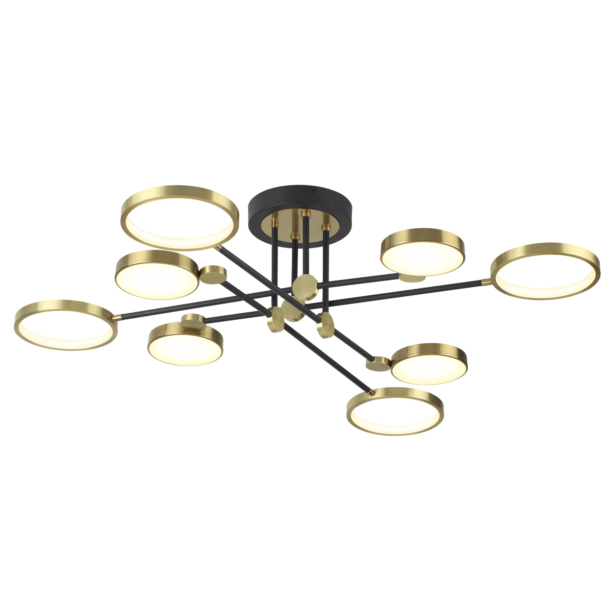 Потолочная светодиодная люстра Odeon Light Midcent Denzel 4320/75CL фото