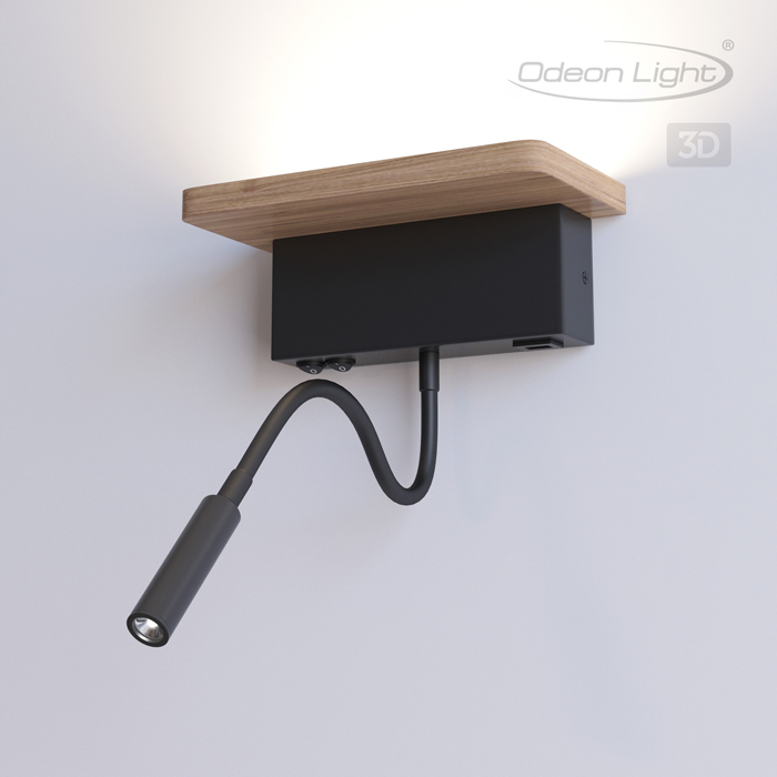 Бра Odeon Light Hightech Woody 3868/8WL фото