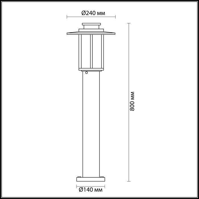 Уличный светильник Odeon Light Nature Mito 4047/1F фото