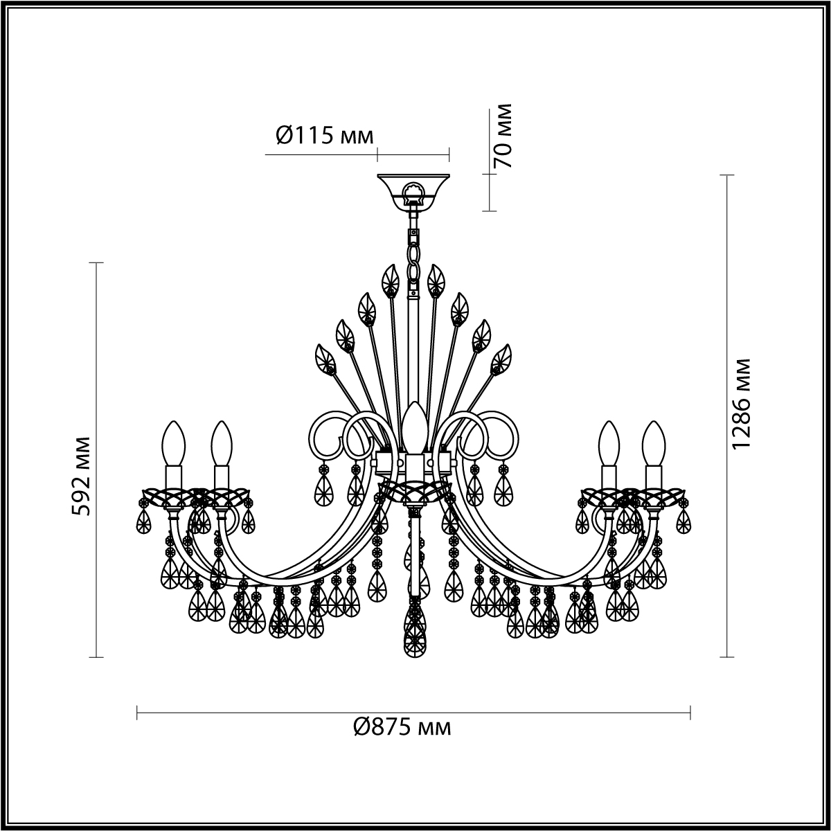 Подвесная люстра Odeon Light Hall Versia 4977/10 фото