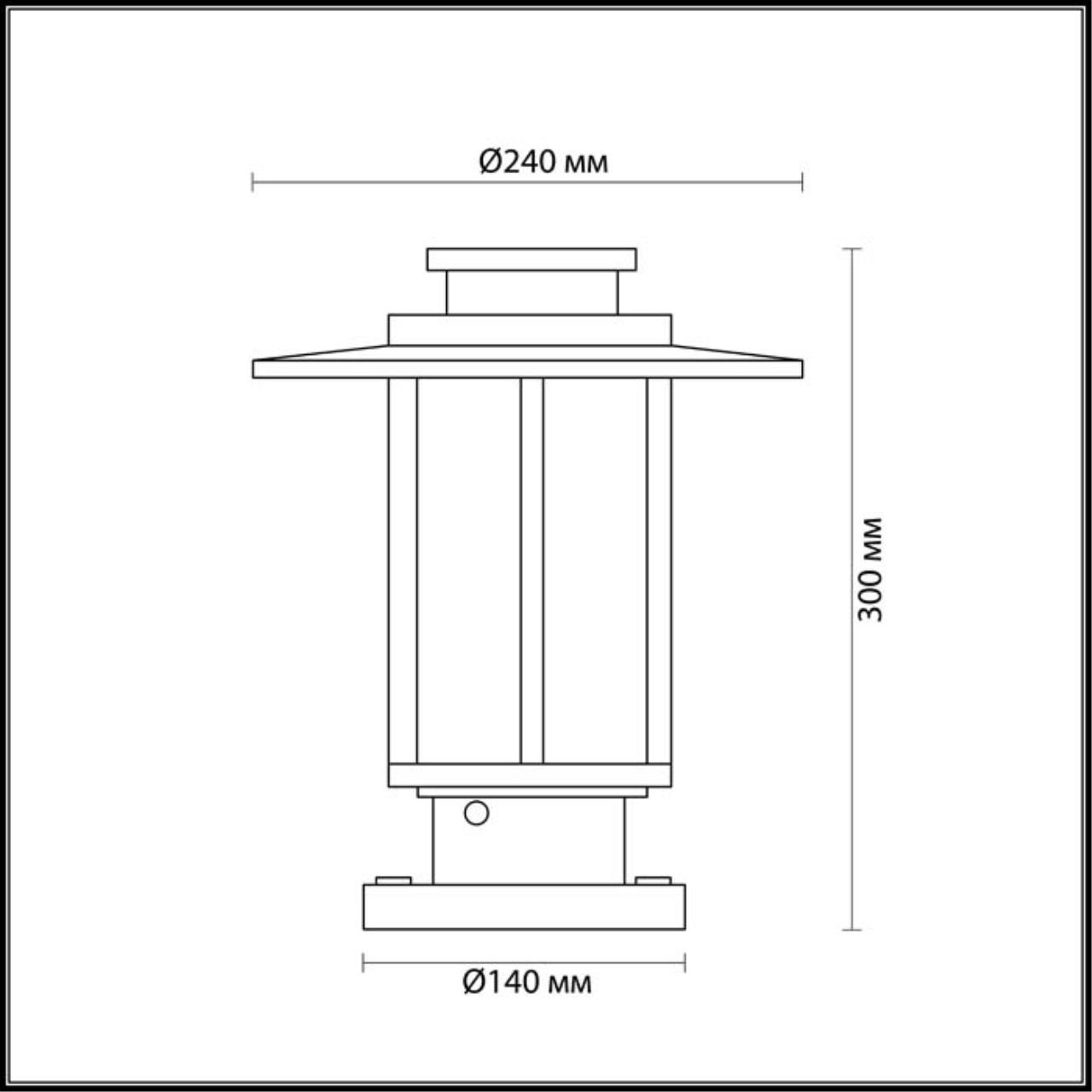 Уличный светильник Odeon Light Nature Mito 4047/1B фото
