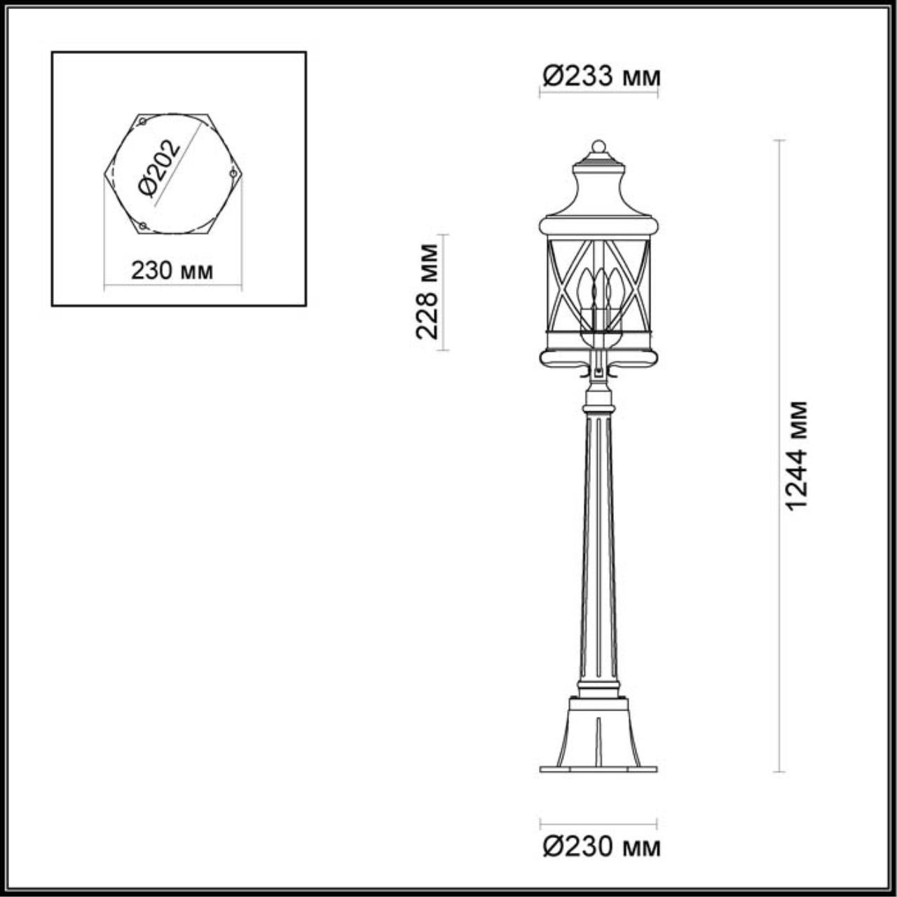 Уличный светильник Odeon Light Nature Sation 4045/3F фото