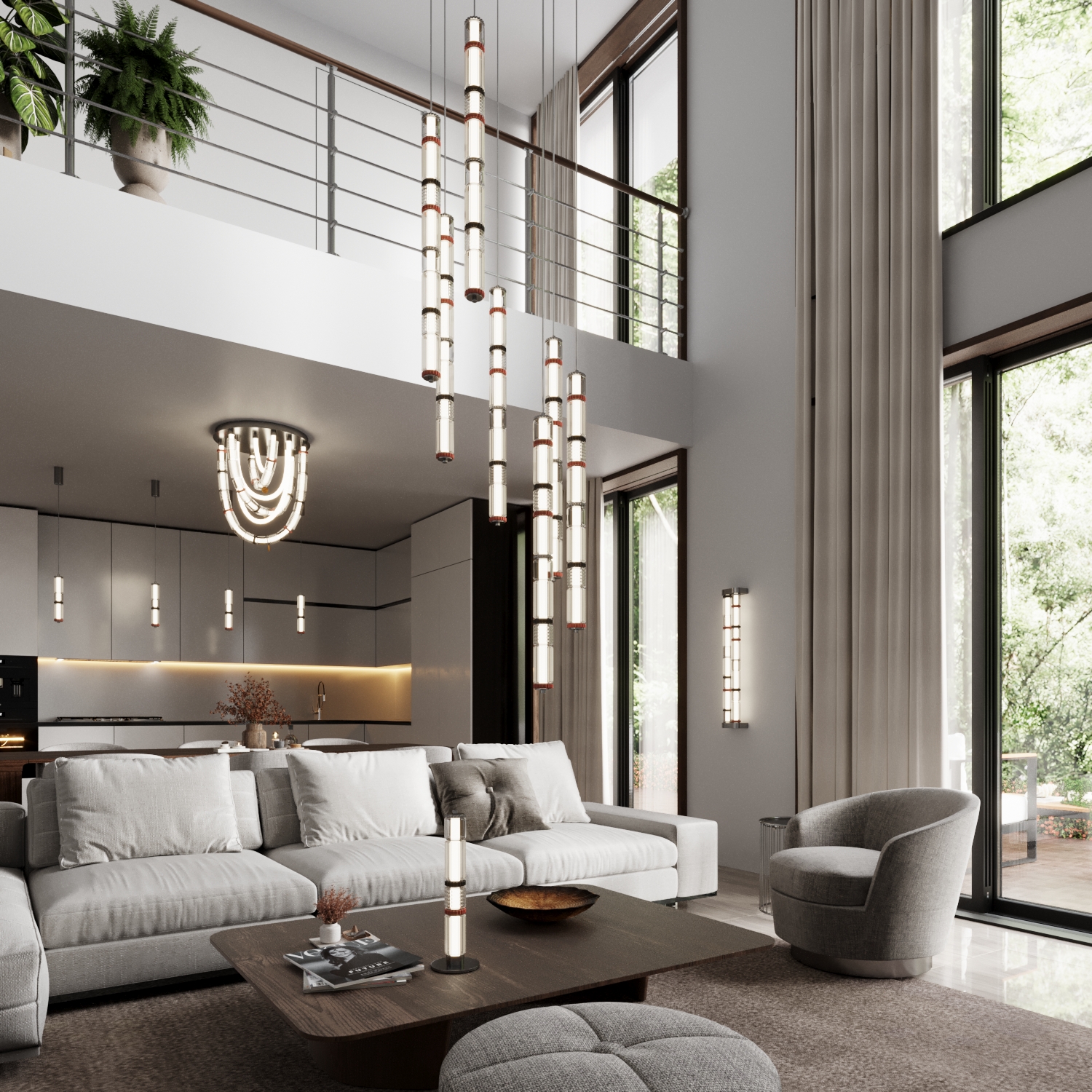 Люстра каскадная ODEON LIGHT EXCLUSIVE 5456/210L фото
