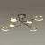 Потолочная светодиодная люстра Odeon Light Midcent Denzel 4320/60CL фото