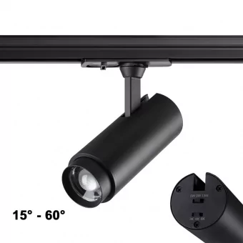 Однофазный двухжильный трековый светильник с переключателем цветовой температуры и мощности NOVOTECH 359027 фото