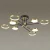 Потолочная светодиодная люстра Odeon Light Midcent Denzel 4320/75CL фото